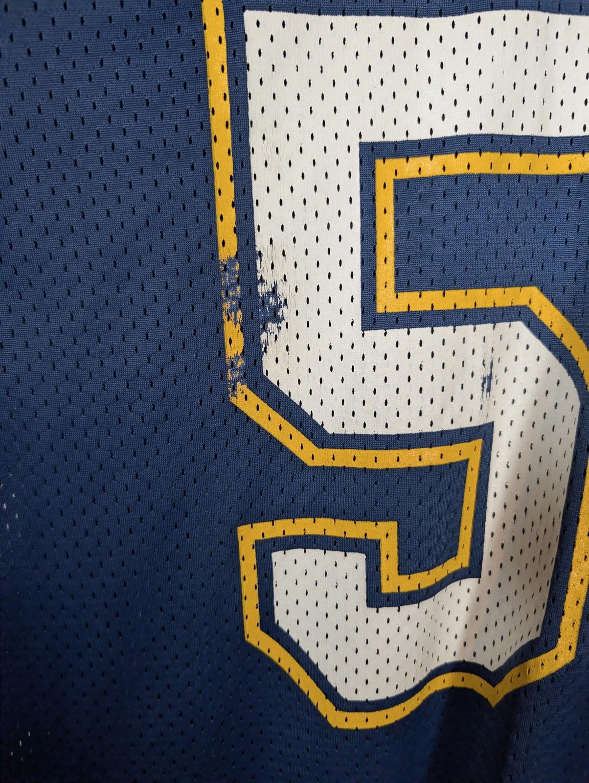 Vintage 1998 Starter San Diego Chargers NFL Junior Seau 55 Jersey 48 (L) Navy LA - Image 7