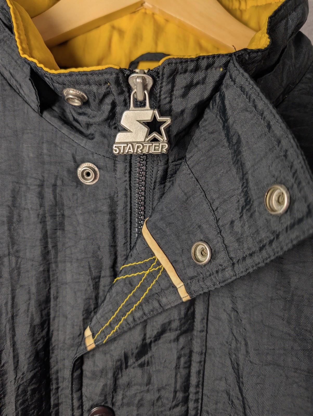 Starter Pittsburgh Steelers NFL Pro Line 1/2 Zip Pullover Jacket Large Black - Image 3