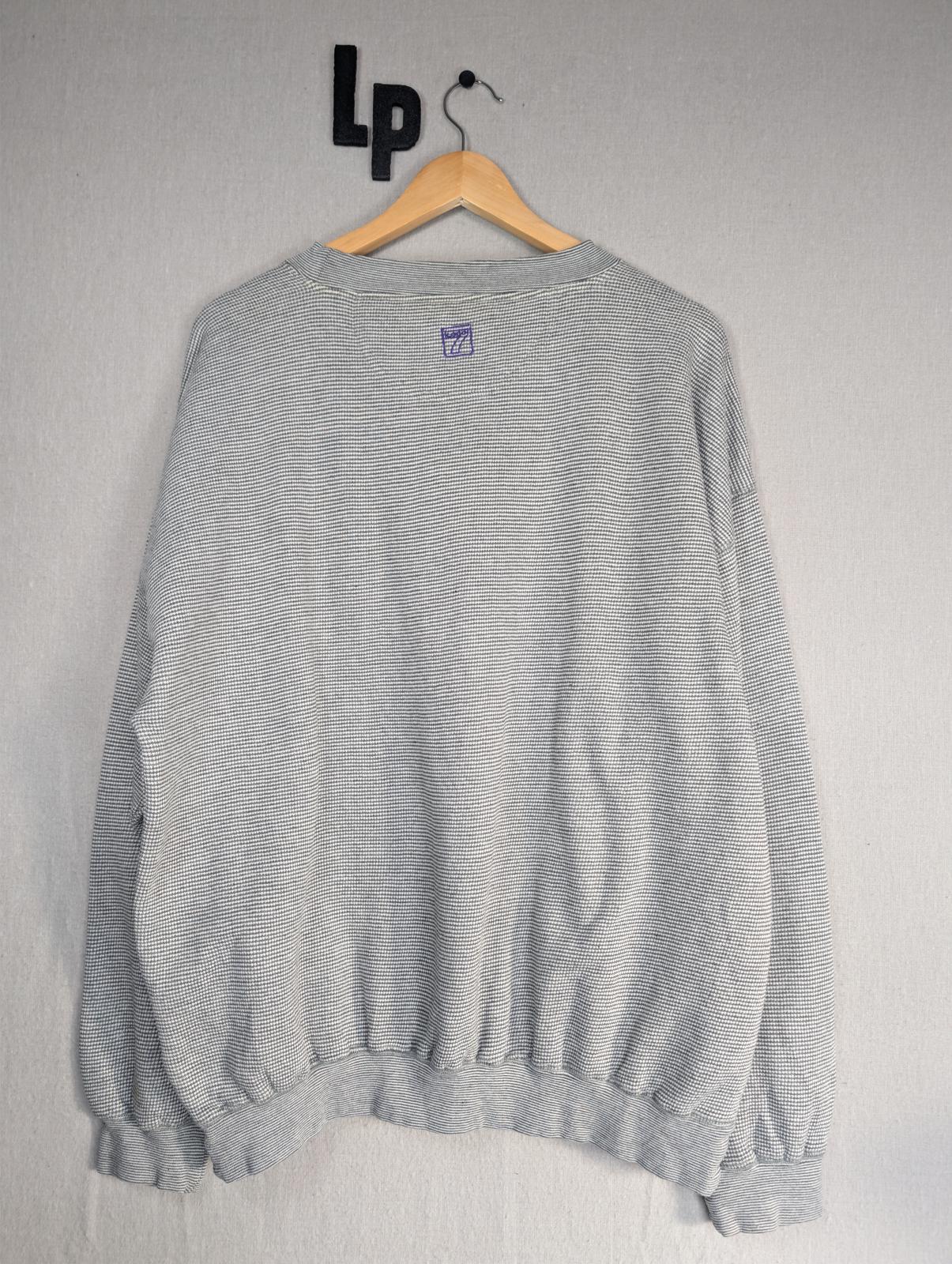 Logo 7 Game Day Minnesota Vikings NFL Sweatshirt XL Grey Vintage 90s - Image 7