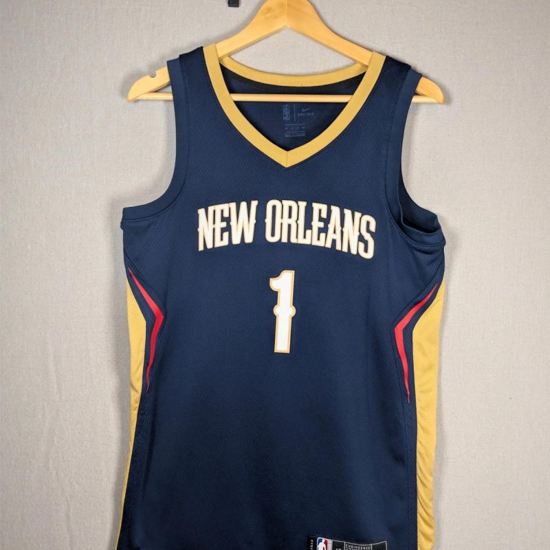 Nike NBA New Orleans Pelicans #1 Zion Williamson Swingman Jersey M 40 Navy