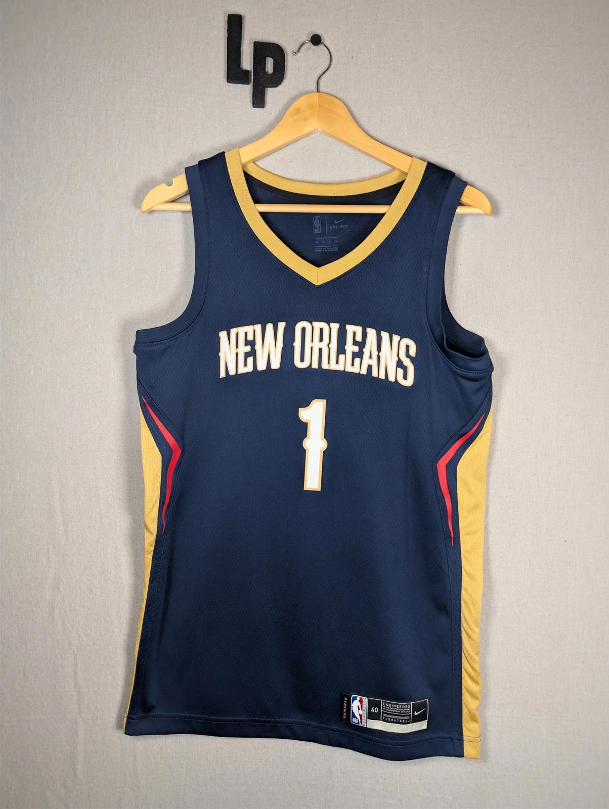 Nike NBA New Orleans Pelicans #1 Zion Williamson Swingman Jersey M 40 Navy