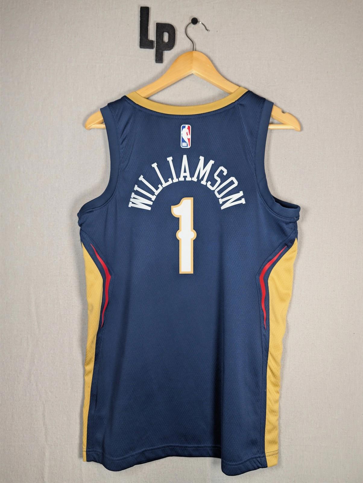 Nike NBA New Orleans Pelicans #1 Zion Williamson Swingman Jersey M 40 Navy - Image 2