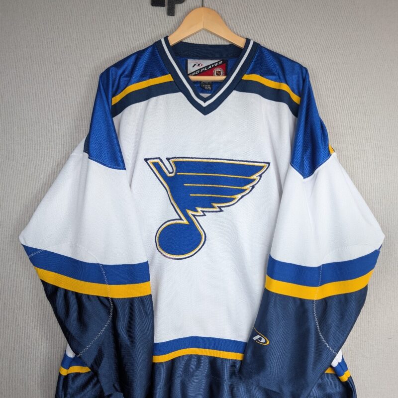 Pro Player St. Louis Blues NHL Hockey Jersey White XL Embroidered