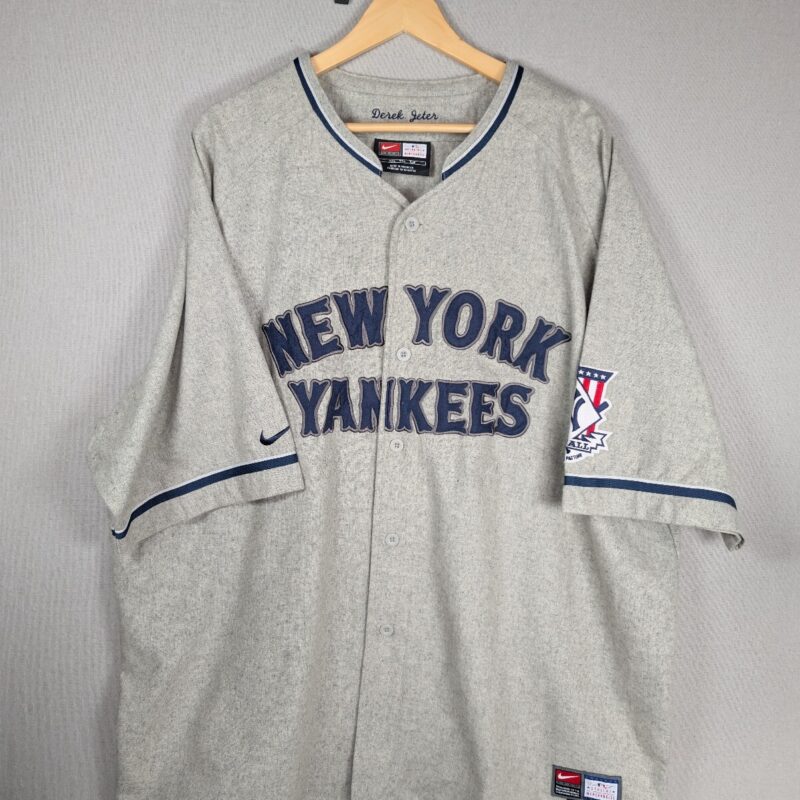 Nike Team New York Yankees Derek Jeter #2 MLB XXL Wool/Rayon Baseball Jersey