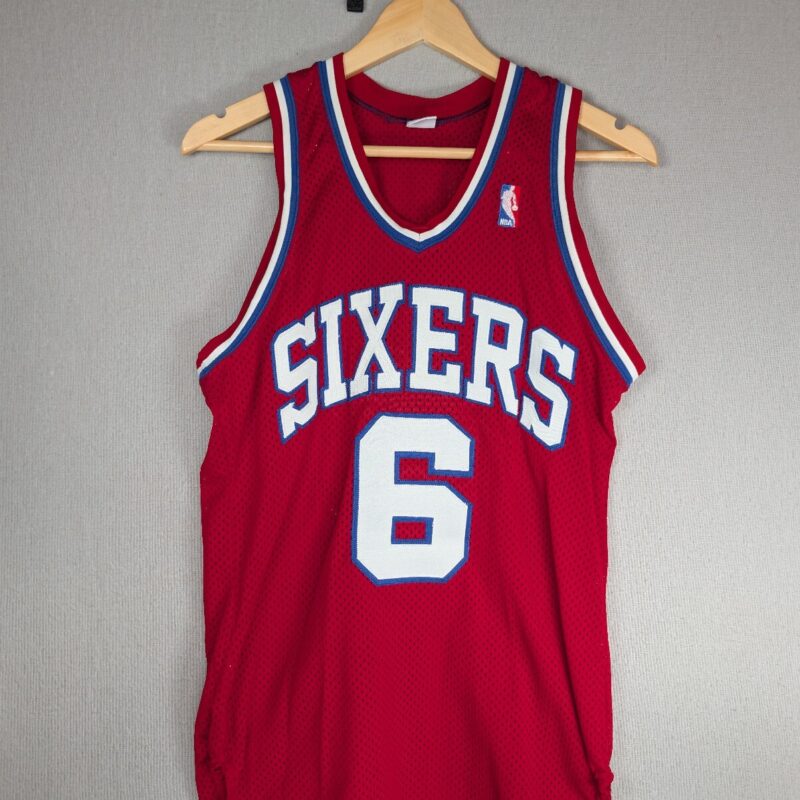 Sand-Knit Philadelphia 76ers Julius Erving #6 NBA Jersey Medium 80s